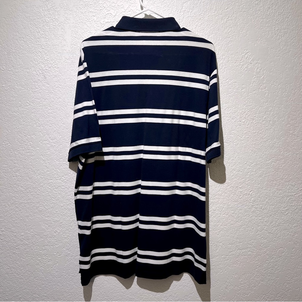 Cremieux Classics Short Sleeve Striped Polo Shirt L Large NWT - Picture 2 of 3